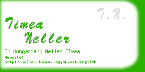 timea neller business card
